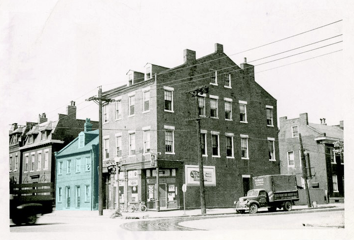 1805 S 9th_1940-1959_SW corner of 9th_Irenes Confection_Swekosky_MHM collection 