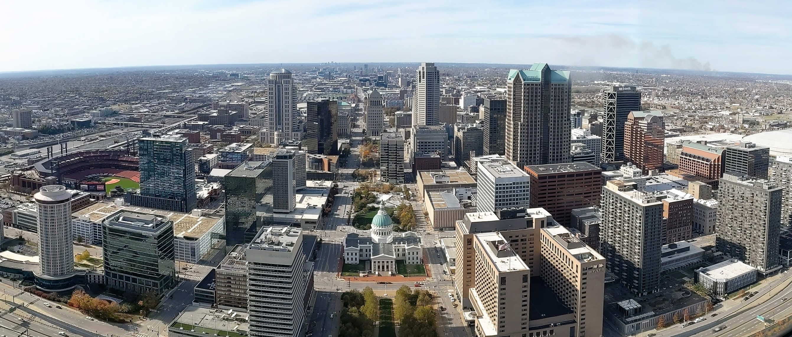 St Louis skyline-aerial